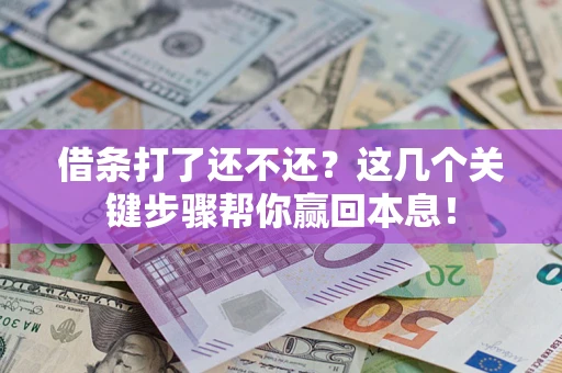 济南借条打了还不还？这几个关键步骤帮你赢回本息！
