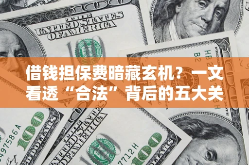 济南借钱担保费暗藏玄机？一文看透“合法”背后的五大关键陷阱