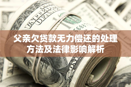 济南父亲欠贷款无力偿还的处理方法及法律影响解析
