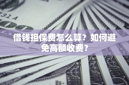 济南借钱担保费怎么算？如何避免高额收费？
