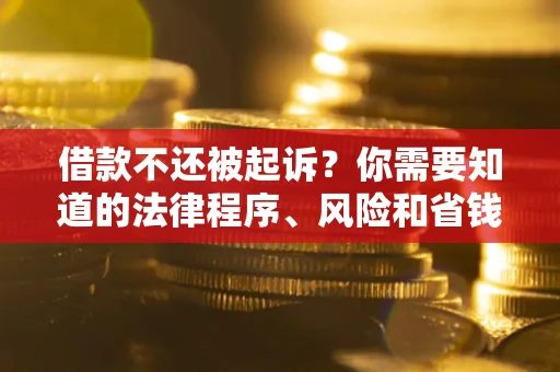 济南借款不还被起诉？你需要知道的法律程序、风险和省钱技巧